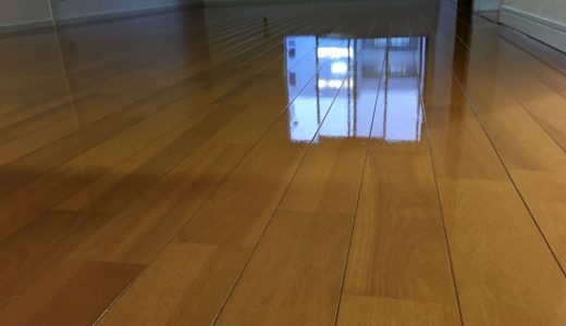 床洗浄とワックスがけ 東京都大田区 賃貸マンション 入居前クリーニング